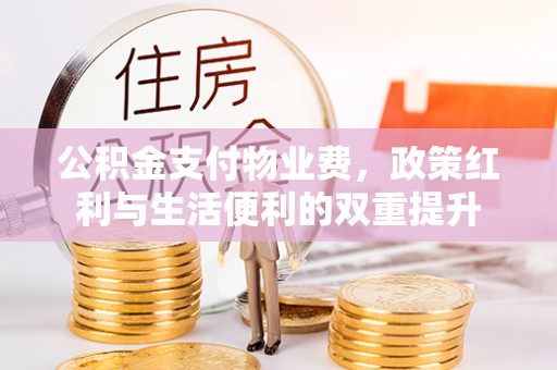 竹崎公积金支付物业费，政策红利与生活便利的双重提升